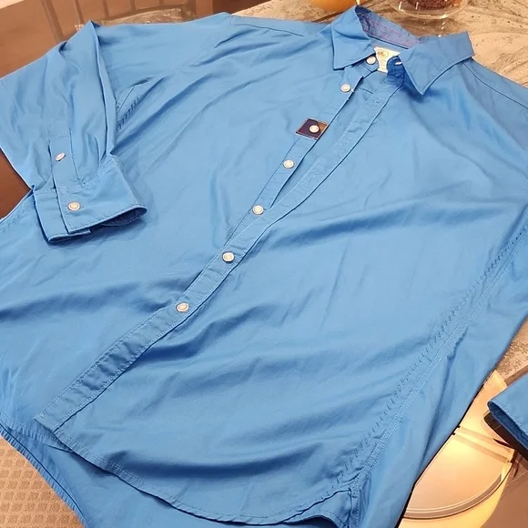 Robert Graham Vibrant Blue Casual Button Down Shirt XL - Picture 5 of 8